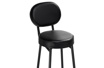 Полубарный стул Zeta dark grey / black